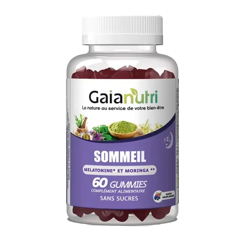 Gummies Gaianutri Sommeil pour des nuits apaisantes.