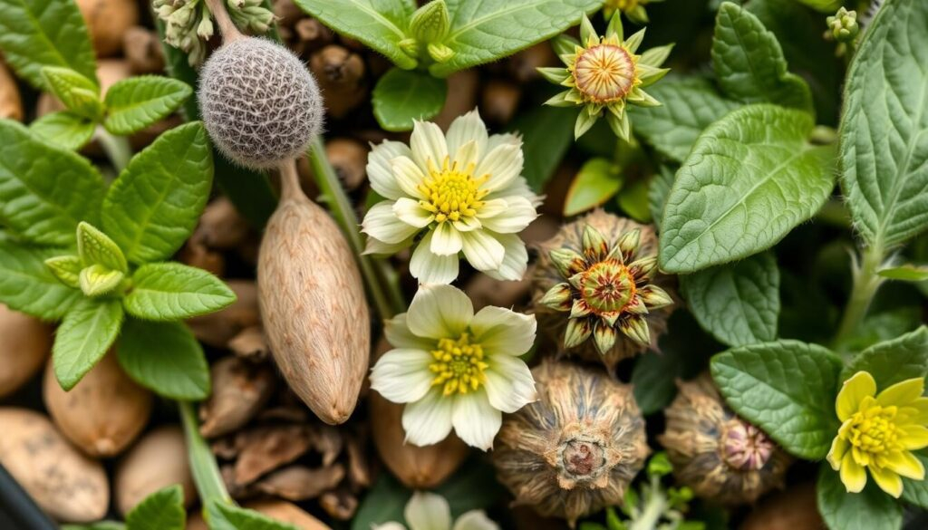 Image de plantes utilisées pour les compléments alimentaires